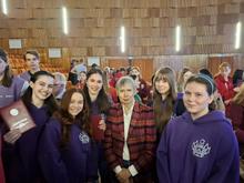 Наши 9классники с председателем ЦПМК Т.Г.Кучиной